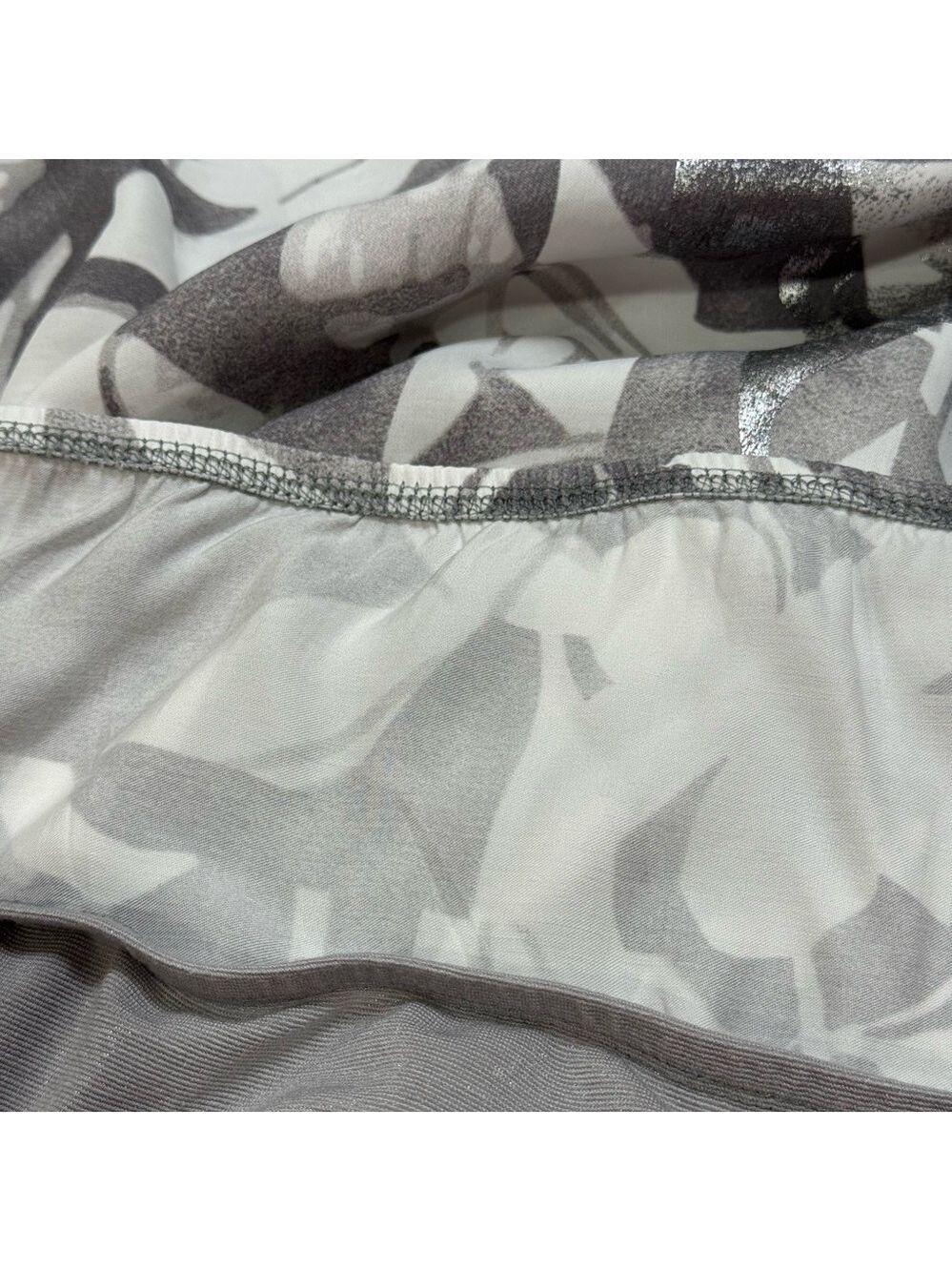 Rabe Botanical Print Metallic T-Shirt, Grey and white - Picture 5 of 9